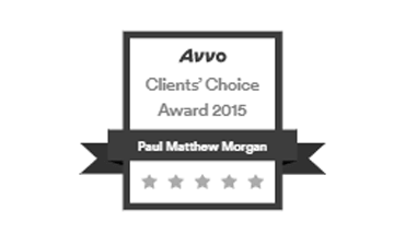 Avvo | Clients' Choice Award 2015 | Paul Matthew Morgan | 5 stars